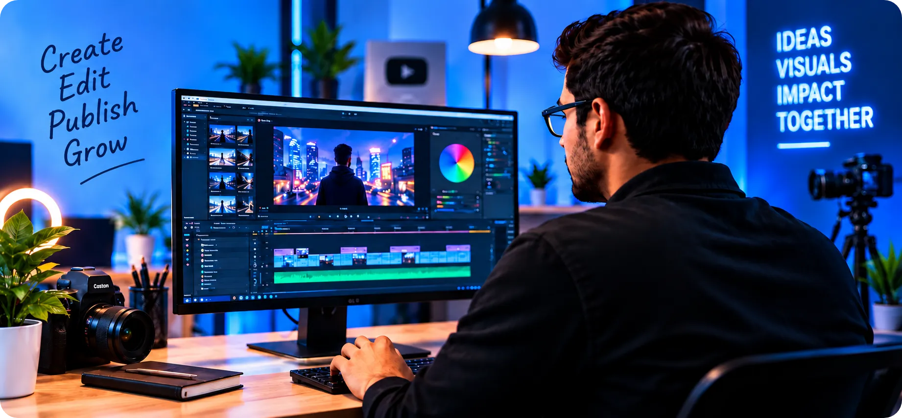 Video editing studio